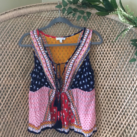 Patrons of Peace Tops - Patrons of Peace Tie Blouse